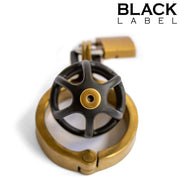 Black Label - Weenie Locker - Keuschheitskäfig - Schwarz/Gold - Erotiekvoordeel.nl