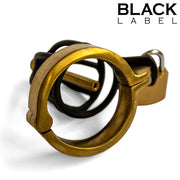 Black Label - Weenie Locker - Keuschheitskäfig - Schwarz/Gold - Erotiekvoordeel.nl