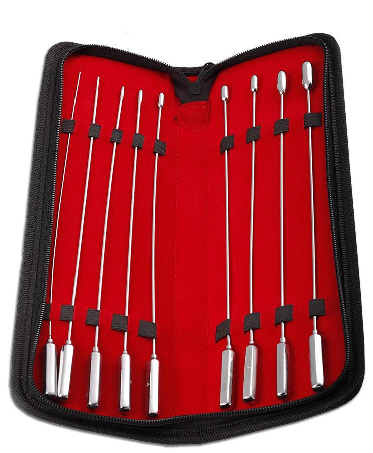 Black Label - Rosebud Sounds Set - Dilators - 8 stuks - RVS-Erotiekvoordeel.nl