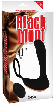 Black Mont - Backyard Teaser - Cockring met Vibrerende Buttplug - Zwart-Erotiekvoordeel.nl