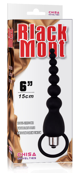 Black Mont - Elite Power Beads - Vibrerende Anaal Kralen - Zwart-Erotiekvoordeel.nl