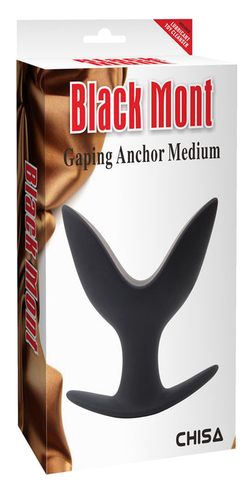Black Mont - Gaping Anchor - Spreidende Buttplug - Anker Buttplug - Zwart - Medium-Erotiekvoordeel.nl