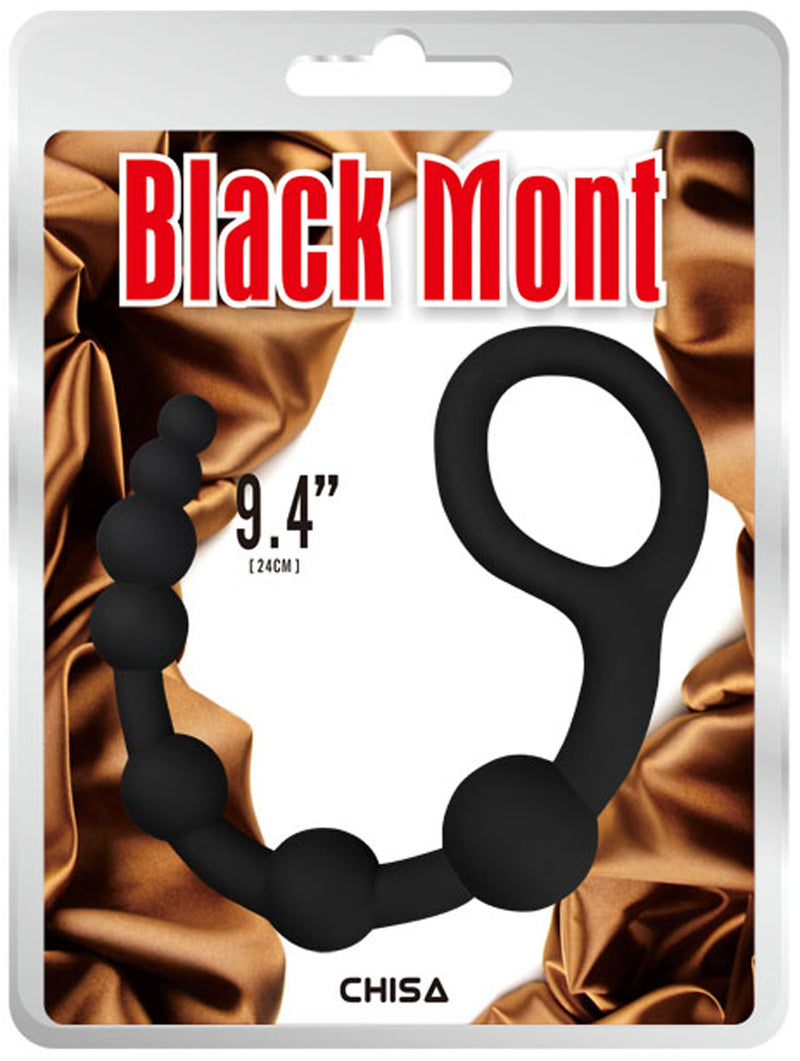 Black Mont - Power Boyfriend Beads - Anaal Kralen - Zwart-Erotiekvoordeel.nl