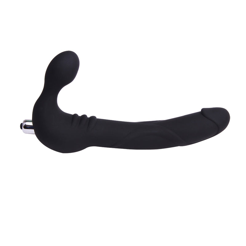 Black Mont - Strap On Cavalier - Strap On Vibrator - Zwart-Erotiekvoordeel.nl