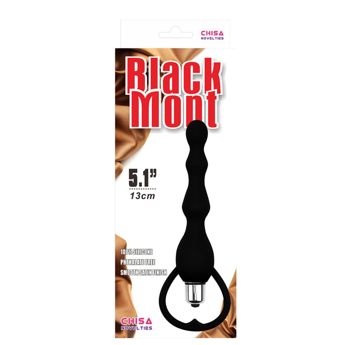 Black Mont - Tail Power Beads - Anaal Vibrator - Zwart-Erotiekvoordeel.nl