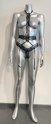 Body Pleasure - Lingerieset - Naughty Nightshade - Zwart - One Size-Erotiekvoordeel.nl