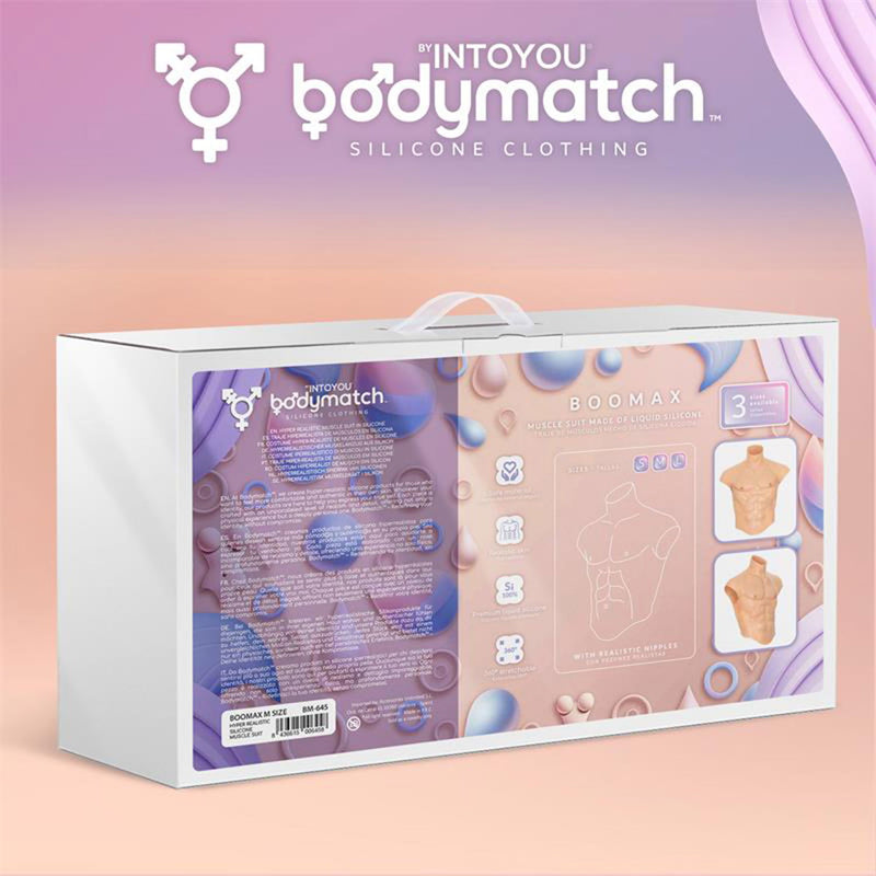 Bodymatch - Boomax - Hyperrealistic Silicone Male Torso - Light Skin Tone - Erotiekvoordeel.nl