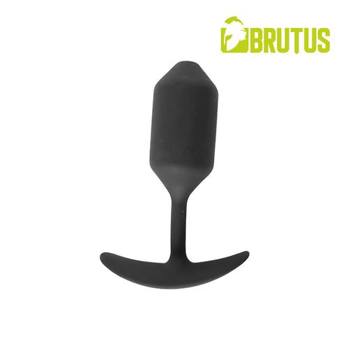 Brutus - Buttplug - Anker Buttplug van Siliconen - Zwart - Weighted Butt Diamond - 3 maten-Erotiekvoordeel.nl
