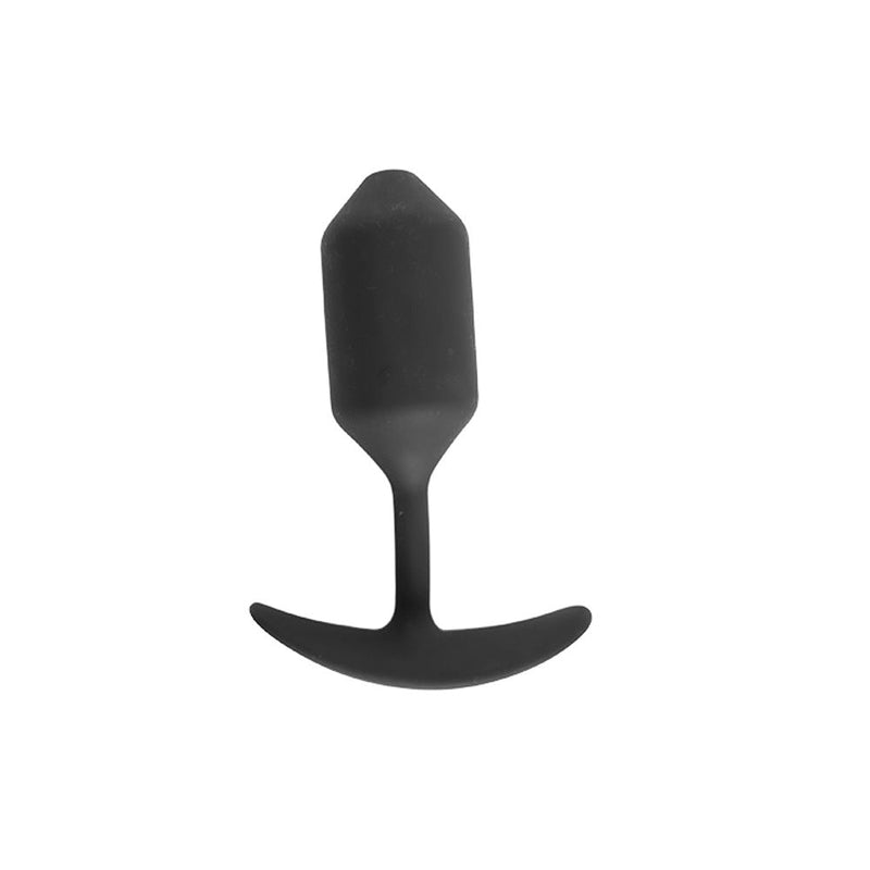 Brutus - Buttplug - Anker Buttplug van Siliconen - Zwart - Weighted Butt Diamond - 3 maten-Erotiekvoordeel.nl