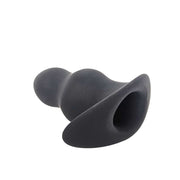 Brutus - Holle Buttplug - Ergo Bum - Silicone Tunnel Plug - Zwart - 3 maten-Erotiekvoordeel.nl