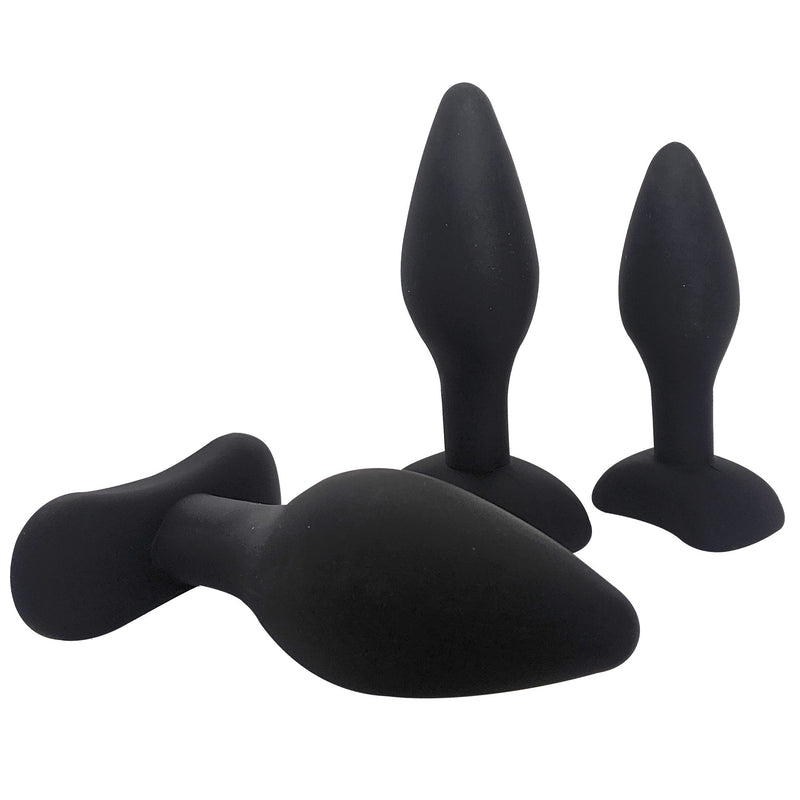 Brutus - Butt Plug Set - Silicone Anal Plugs - 3 pieces - Ass Plug Training Kit 3 Pcs.-Erotiekvoordeel.nl