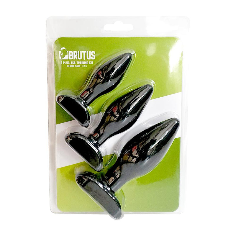 Brutus - Butt Plug Set - Silicone Anal Plugs - 3 pieces - Ass Plug Training Kit 3 Pcs.-Erotiekvoordeel.nl