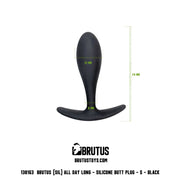 Brutus - Siliconen Buttplug - All Day Long - 3 maten-Erotiekvoordeel.nl