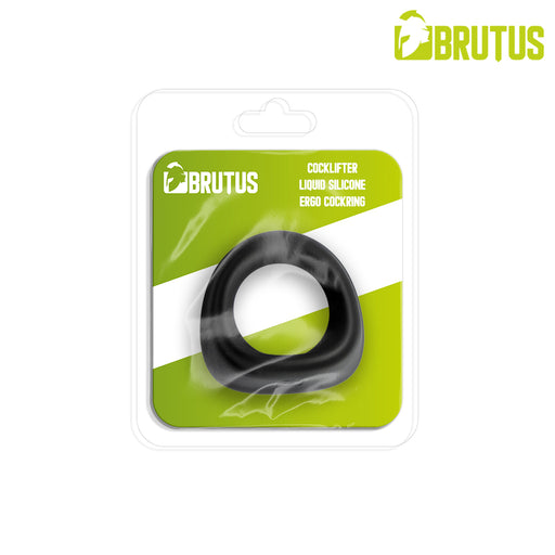 Brutus - Cocklifter - Anello fallico in silicone super morbido - Nero - Erotiekvoordeel.nl