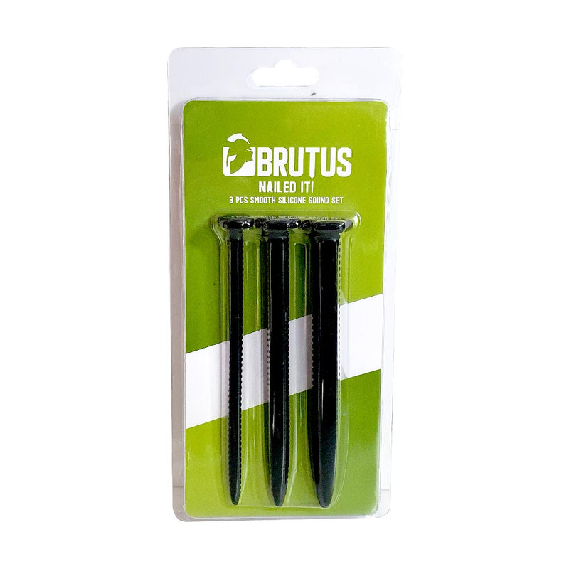 Brutus - Dilator - Silicone Sound Set - Screw You! - Ribbed Silicone Sound Set 3 Pcs.-Erotiekvoordeel.nl