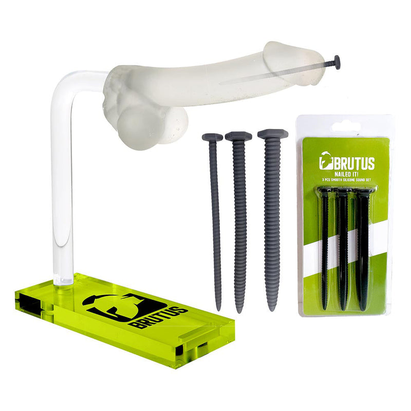 Brutus - Dilator - Silicone Sound Set - Screw You! - Ribbed Silicone Sound Set 3 Pcs.-Erotiekvoordeel.nl