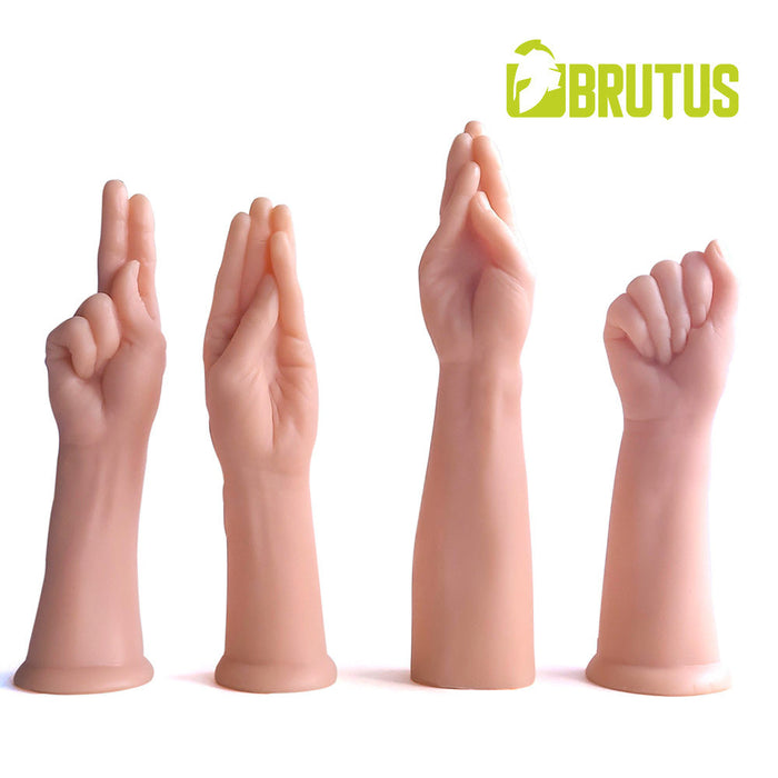 Brutus - Dildo - Fisting Dildo - Handballing Dildo - Lichte Huidskleur - PVC - Handsome Five Fingers-Erotiekvoordeel.nl