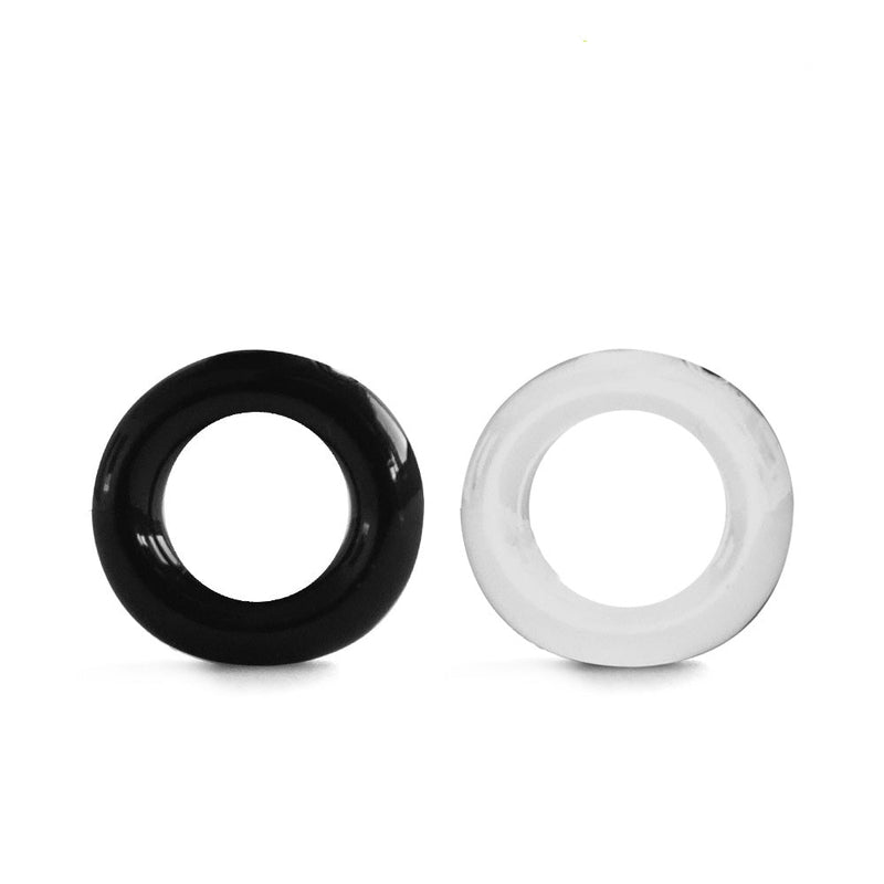 Brutus - Elastico - Lot de cockrings extensibles - Transparent/Noir-Erotiekvoordeel.nl