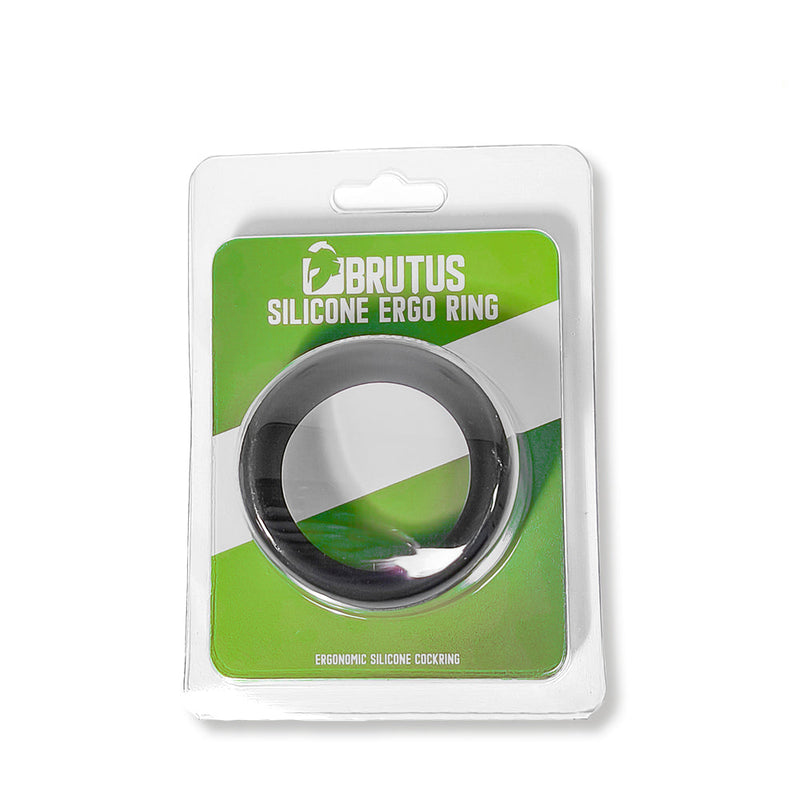 Brutus - Ergo - Anello fallico in silicone - Nero-Erotiekvoordeel.nl