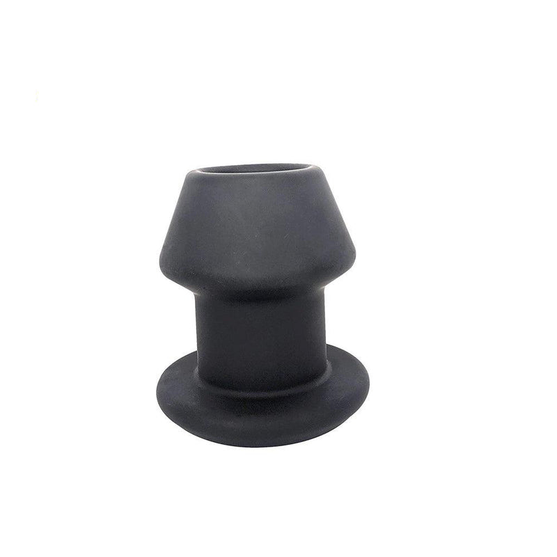Brutus - Gobbler - Silicone Tunnel Plug - Buttplug - Siliconen - Zwart - 3 maten-Erotiekvoordeel.nl