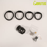 Brutus - Knob - Gabbia di castità - Nero - Erotiekvoordeel.nl