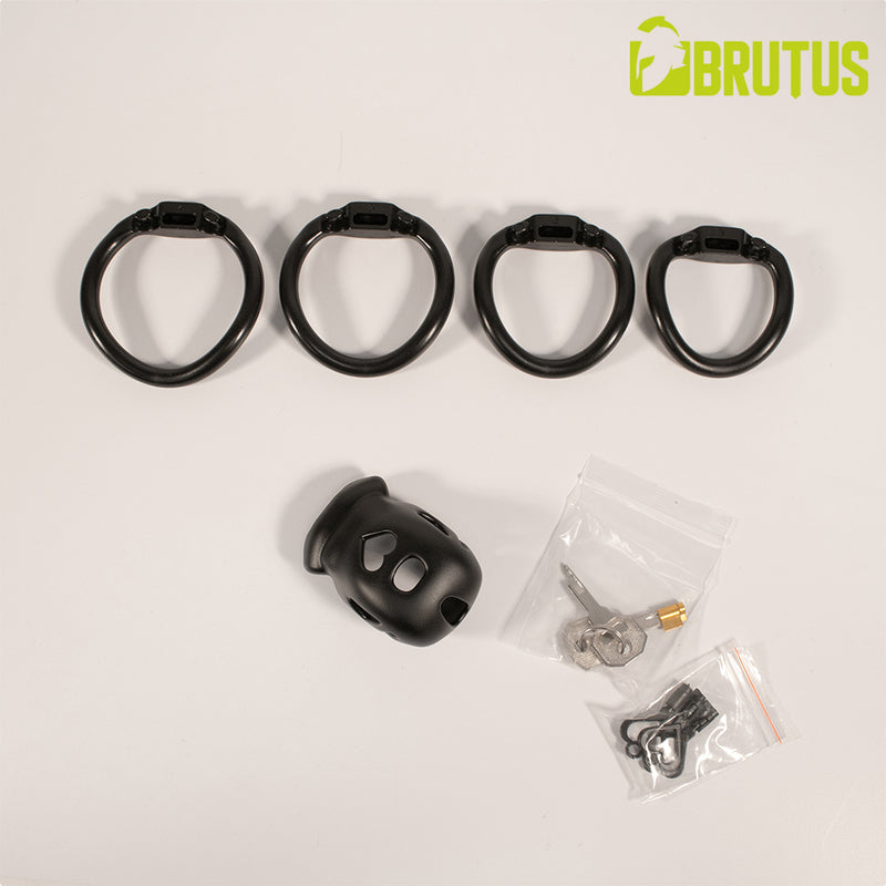 Brutus - Knob - Gabbia di castità - Nero - Erotiekvoordeel.nl
