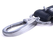 Brutus - Laisse de bondage courte en cuir - Noir-Erotiekvoordeel.nl