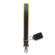 Brutus - Guinzaglio corto in pelle per bondage - Nero/Giallo-Erotiekvoordeel.nl