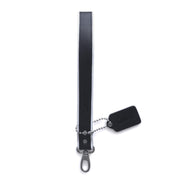 Brutus - Laisse de bondage courte en cuir - Noir/Blanc - Erotiekvoordeel.nl