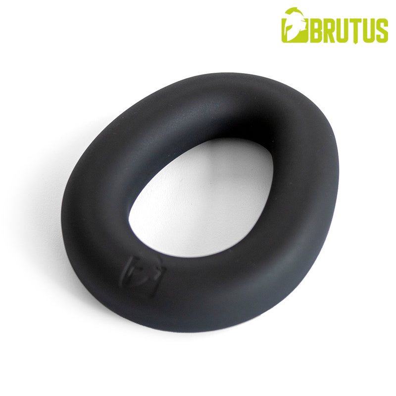 Brutus - Mucho Macho - Superzachte Siliconen Ergo Cockring - Zwart-Erotiekvoordeel.nl