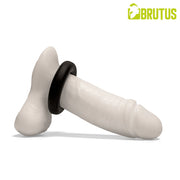 Brutus - Mucho Macho - Superzachte Siliconen Ergo Cockring - Zwart-Erotiekvoordeel.nl