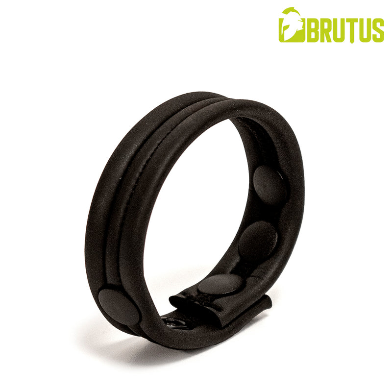 Brutus - Neopren-Cockstrap - Verstellbar mit Druckknöpfen - Schwarz - Erotiekvoordeel.nl