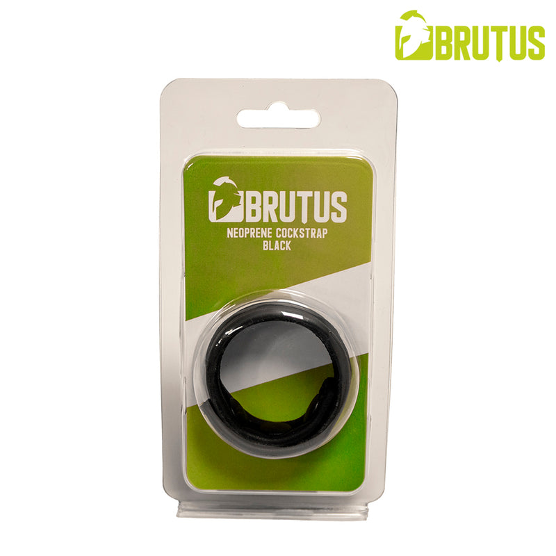 Brutus - Neopren-Cockstrap - Verstellbar mit Druckknöpfen - Schwarz-Erotiekvoordeel.nl