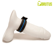 Brutus - Neopren-Cockstrap - Verstellbar mit Druckknöpfen - Schwarz/Blau - Erotiekvoordeel.nl