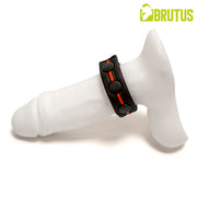Brutus - Neopren-Cockstrap - Verstellbar mit Druckknöpfen - Schwarz/Rot - Erotiekvoordeel.nl