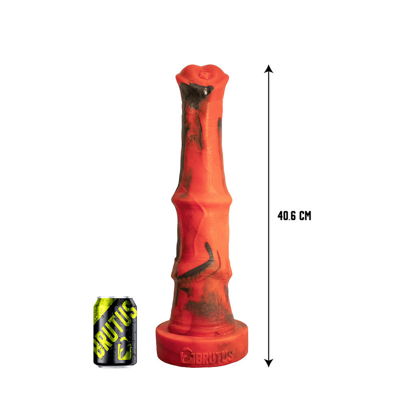 Brutus Nightmare - Italian Stallion - Vac-U-Lock Dildo - Siliconen - Rood/Zwart-Erotiekvoordeel.nl