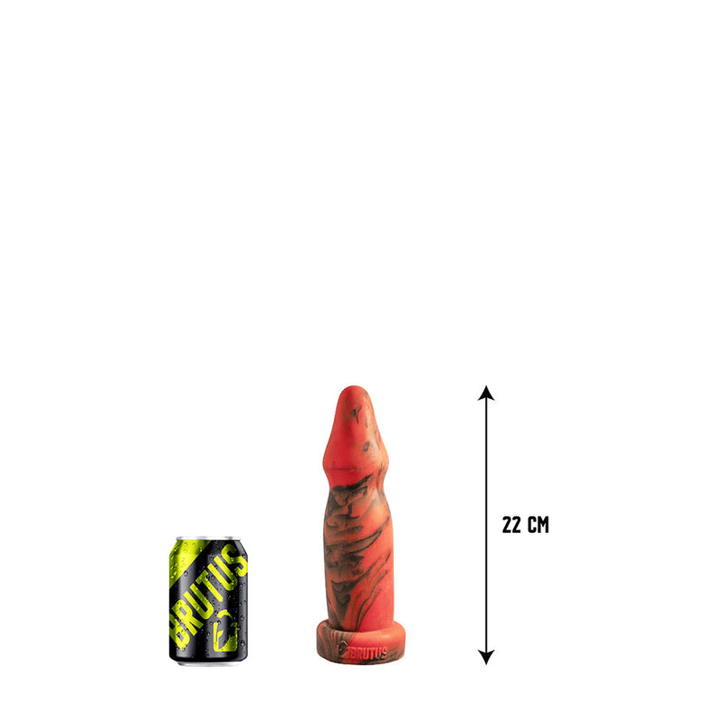 Brutus Nightmare - Missile - Vac-U-Lock-Analplug - Silikon - Rot/Schwarz - Erotiekvoordeel.nl