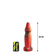 Brutus Nightmare - Missile - Vac-U-Lock-Analplug - Silikon - Rot/Schwarz - Erotiekvoordeel.nl