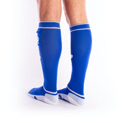 Brutus - Puppy Party Voetbalsokken met zakje - One Size - Blauw Wit-Erotiekvoordeel.nl