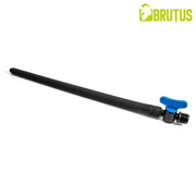 Brutus - Ducha anal de silicona con válvula de cierre - Negro-Erotiekvoordeel.nl