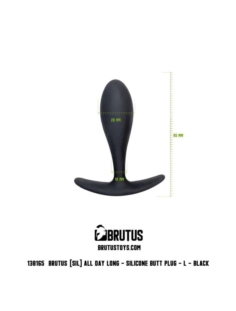 Brutus - Plug anale in silicone - All Day Long - 3 misure - Erotiekvoordeel.nl