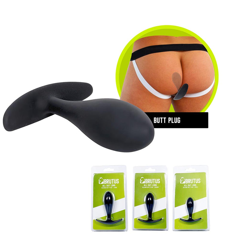 Brutus - Plug anale in silicone - All Day Long - 3 misure - Erotiekvoordeel.nl