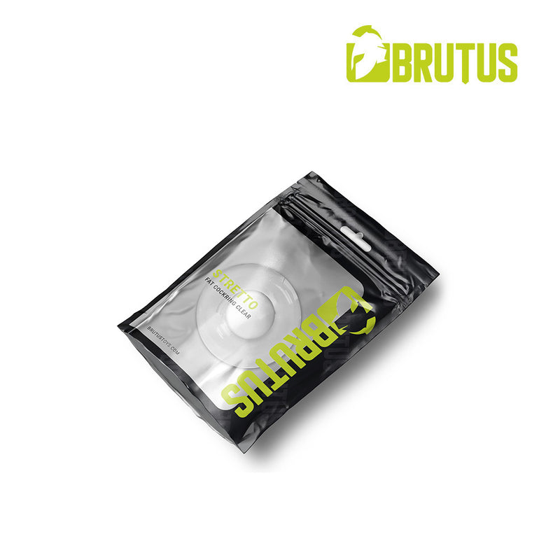 Brutus - Stretto - Anneau pénien épais extensible - Transparent-Erotiekvoordeel.nl