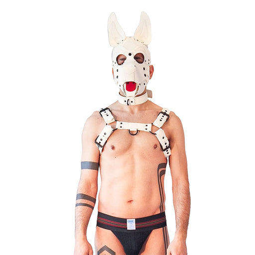 Brutus Vegan Bulldog Harness - White - Erotiekvoordeel.nl
