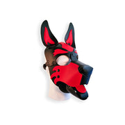 Brutus Vegan Puppy Hood - Black/Red-Erotiekvoordeel.nl