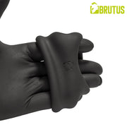 Brutus - Viceversa - Anello per pene e scroto in silicone super morbido - Nero - Erotiekvoordeel.nl