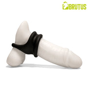Brutus - Viceversa - Anello per pene e scroto in silicone super morbido - Nero - Erotiekvoordeel.nl