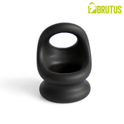Brutus - Viceversa - Anello per pene e scroto in silicone super morbido - Nero - Erotiekvoordeel.nl
