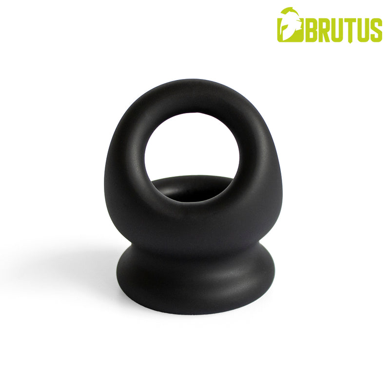 Brutus - Viceversa - Anello per pene e scroto in silicone super morbido - Nero - Erotiekvoordeel.nl