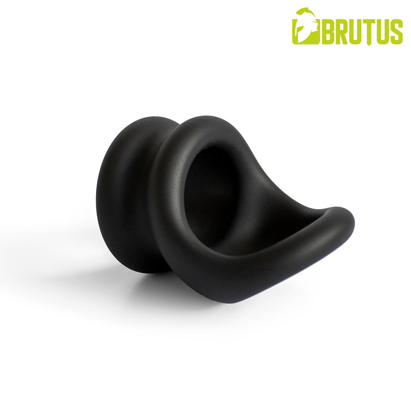 Brutus - Viceversa - Anello per pene e scroto in silicone super morbido - Nero - Erotiekvoordeel.nl